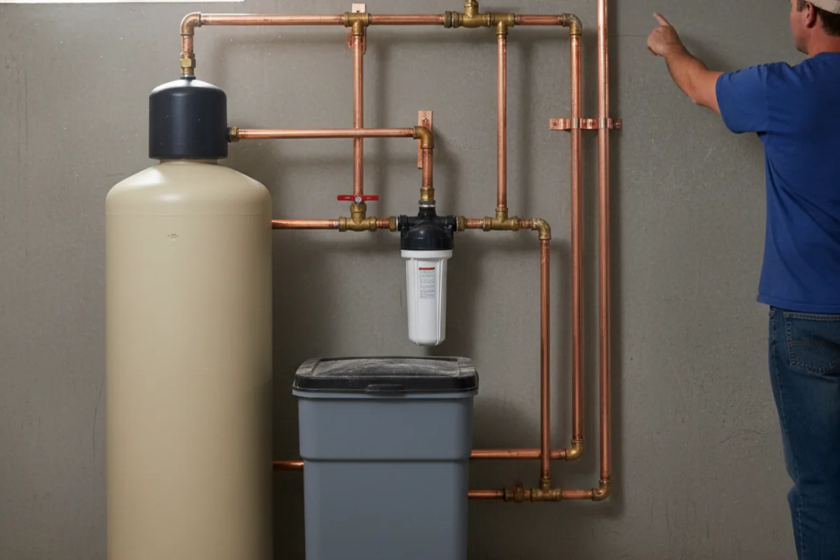 Whole-house water treatment system installed in Calvin